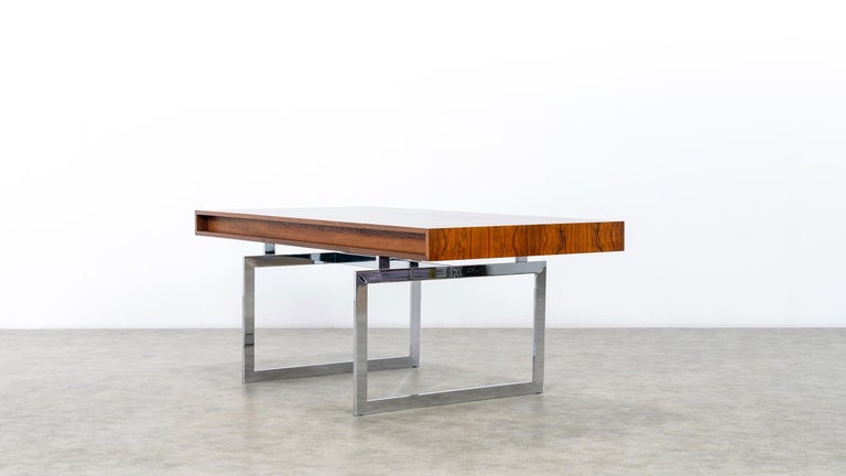 Bodil Kjaer Desk, Certified Rio Rosewood, Table, 1959 E. Pedersen & Søn Denmark For Sale 2