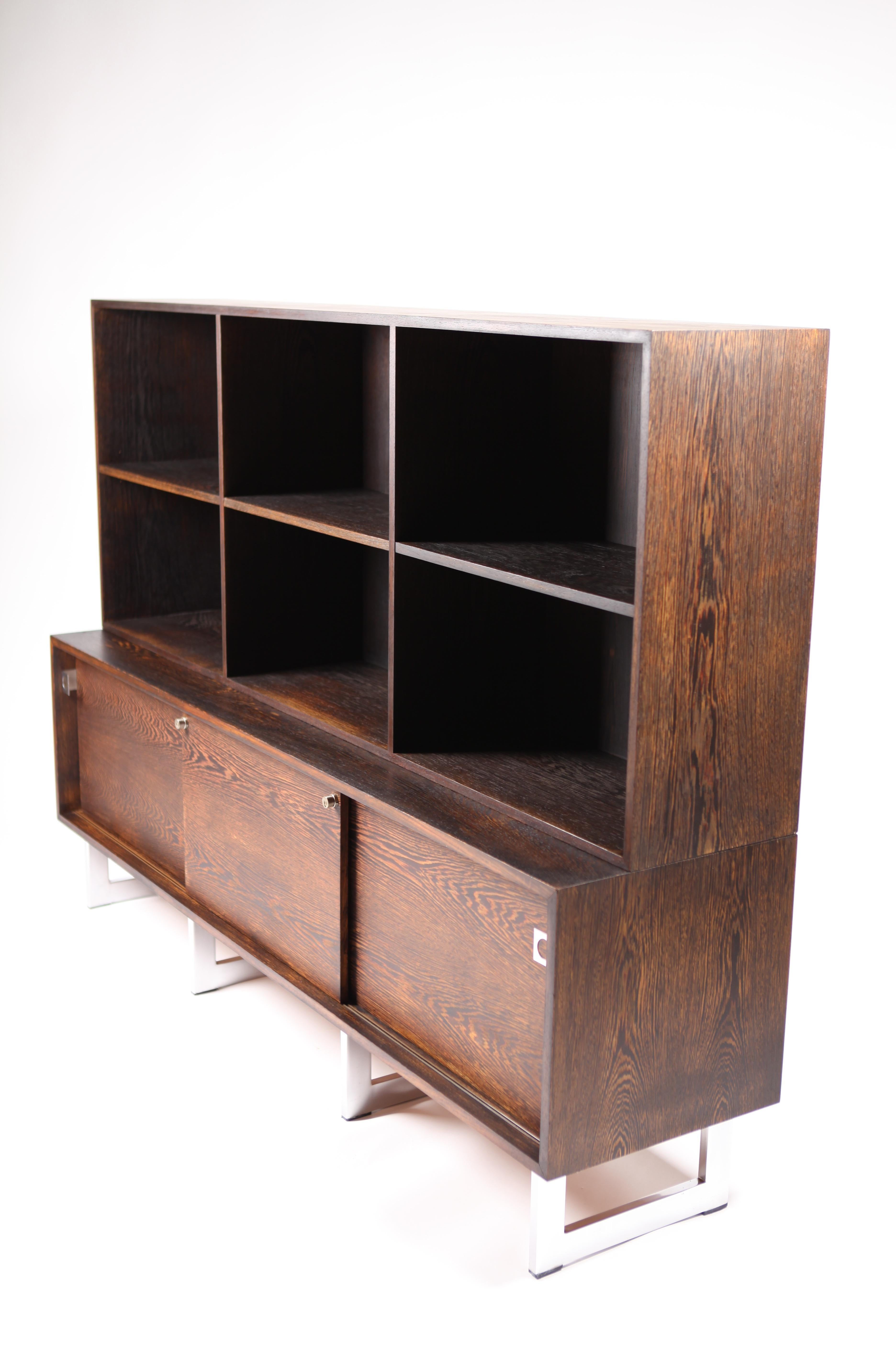 Bodil Kjær, Freestanding Sideboard with Bookshelf in Wenge, 1960s 2