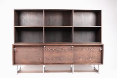 Bodil Kjær, Freestanding Sideboard with Bookshelf in Wenge, 1960s