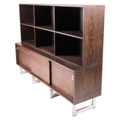 Bodil Kjær, Freestanding Sideboard with Bookshelf in Wenge, 1960s