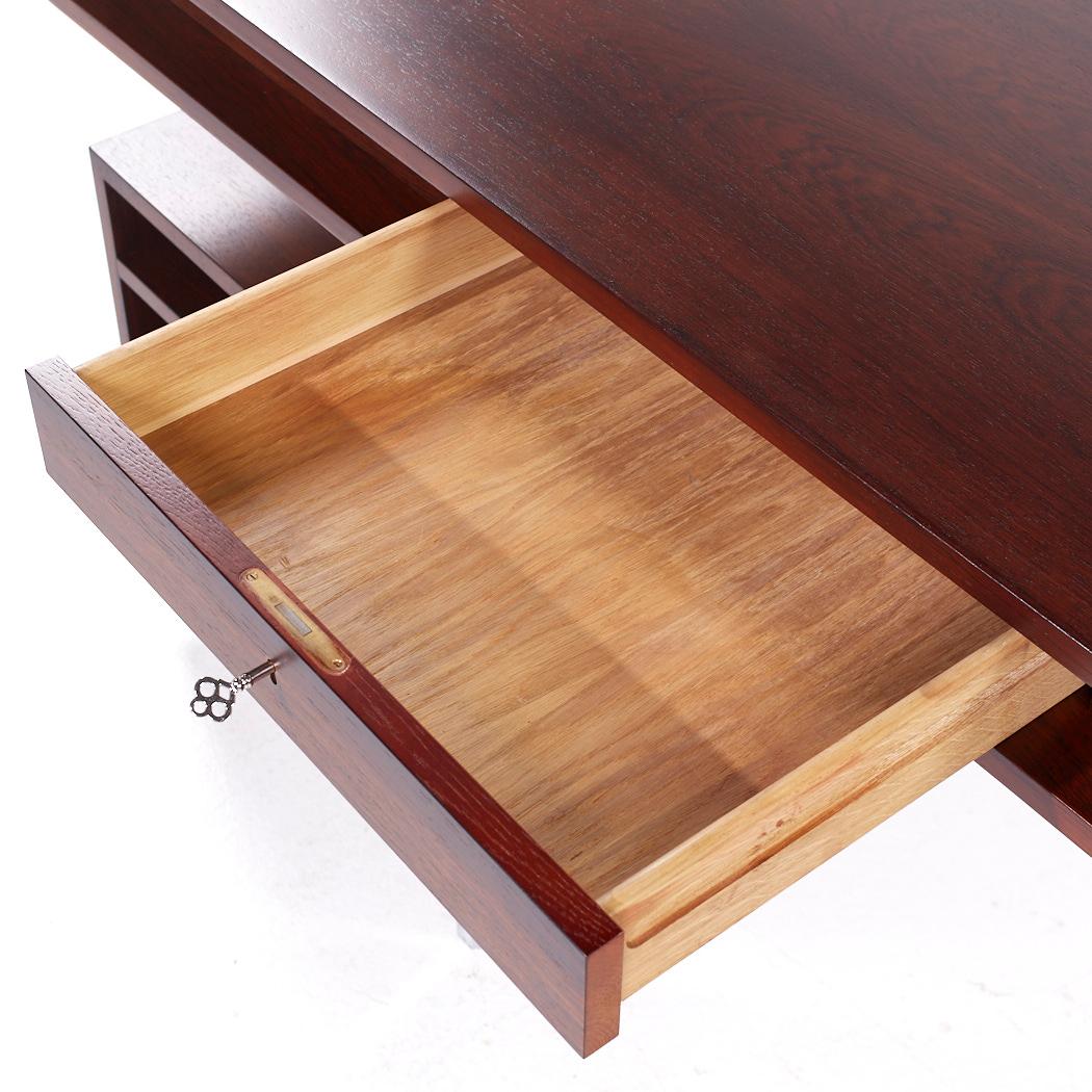 Bodil Kjaer for E Pedersen & Son MCM Brazilian Rosewood and Chrome Desk 9