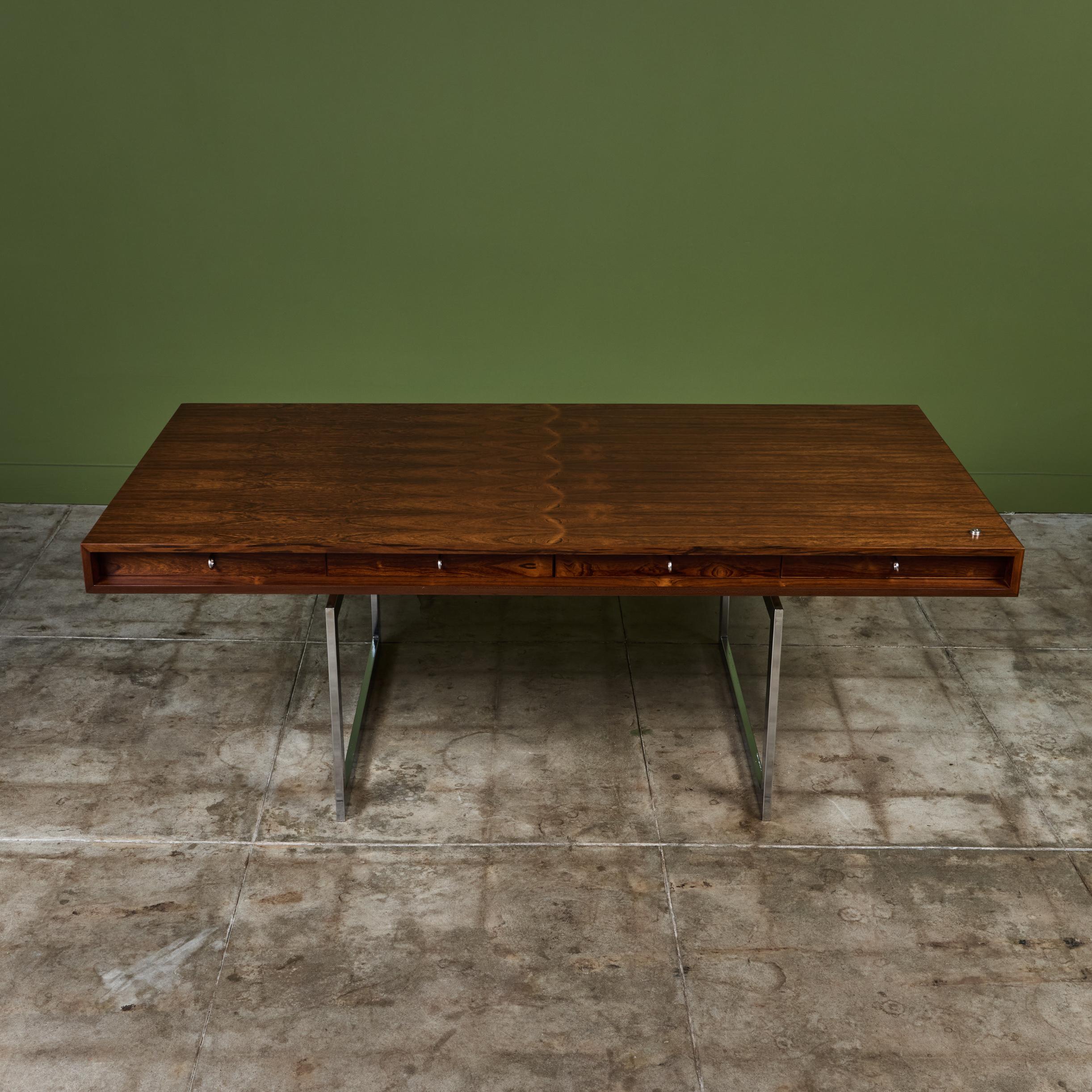 Bodil Kjaer 'James Bond' Executive Desk for E. Pedersen & Son Denmark 4