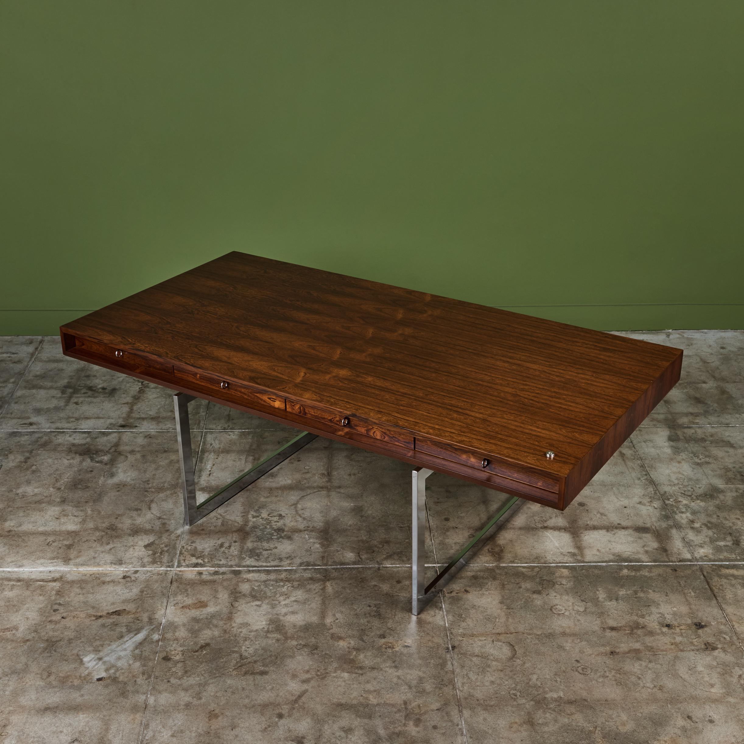 Bodil Kjaer 'James Bond' Executive Desk for E. Pedersen & Son Denmark 5