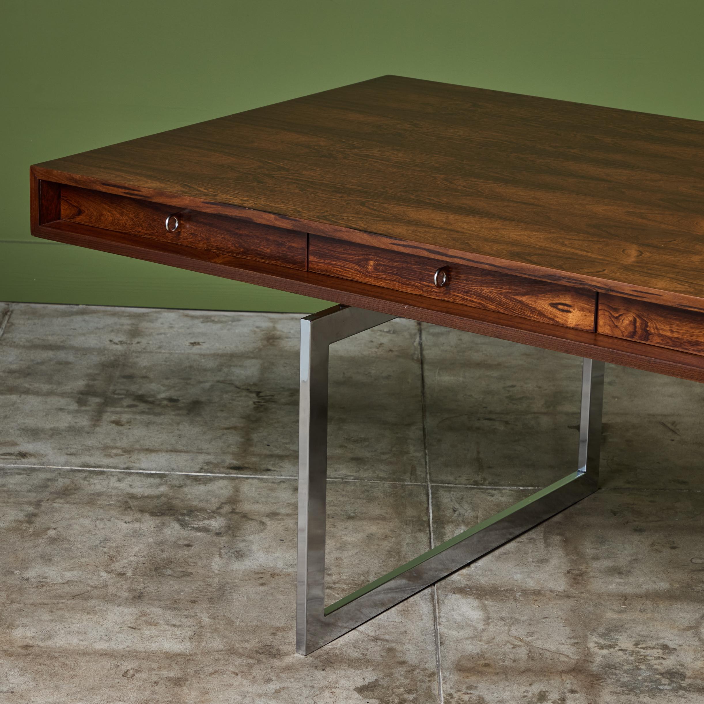 Bodil Kjaer 'James Bond' Executive Desk for E. Pedersen & Son Denmark 6