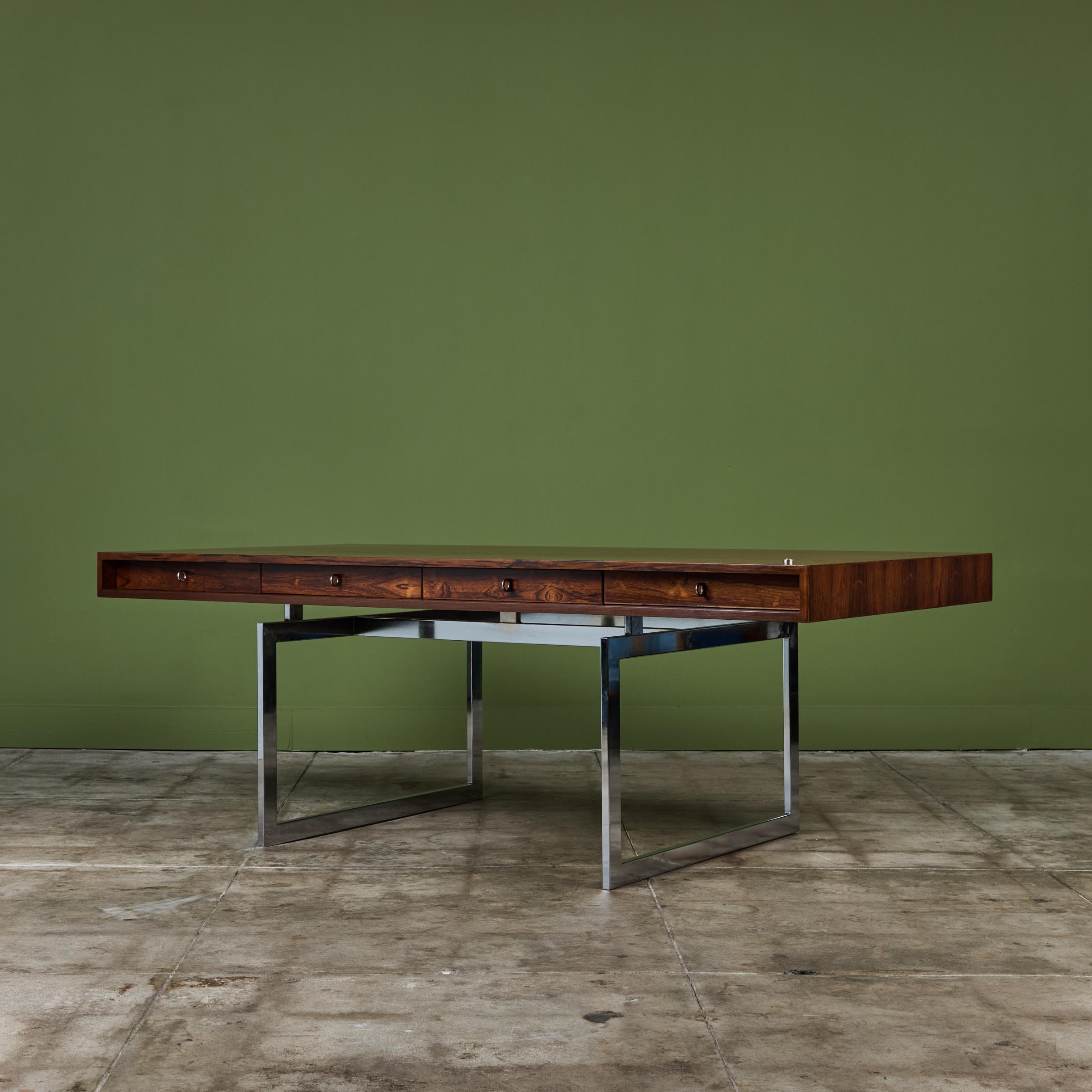Bodil Kjaer 'James Bond' Executive Desk for E. Pedersen & Son Denmark In Excellent Condition In Los Angeles, CA