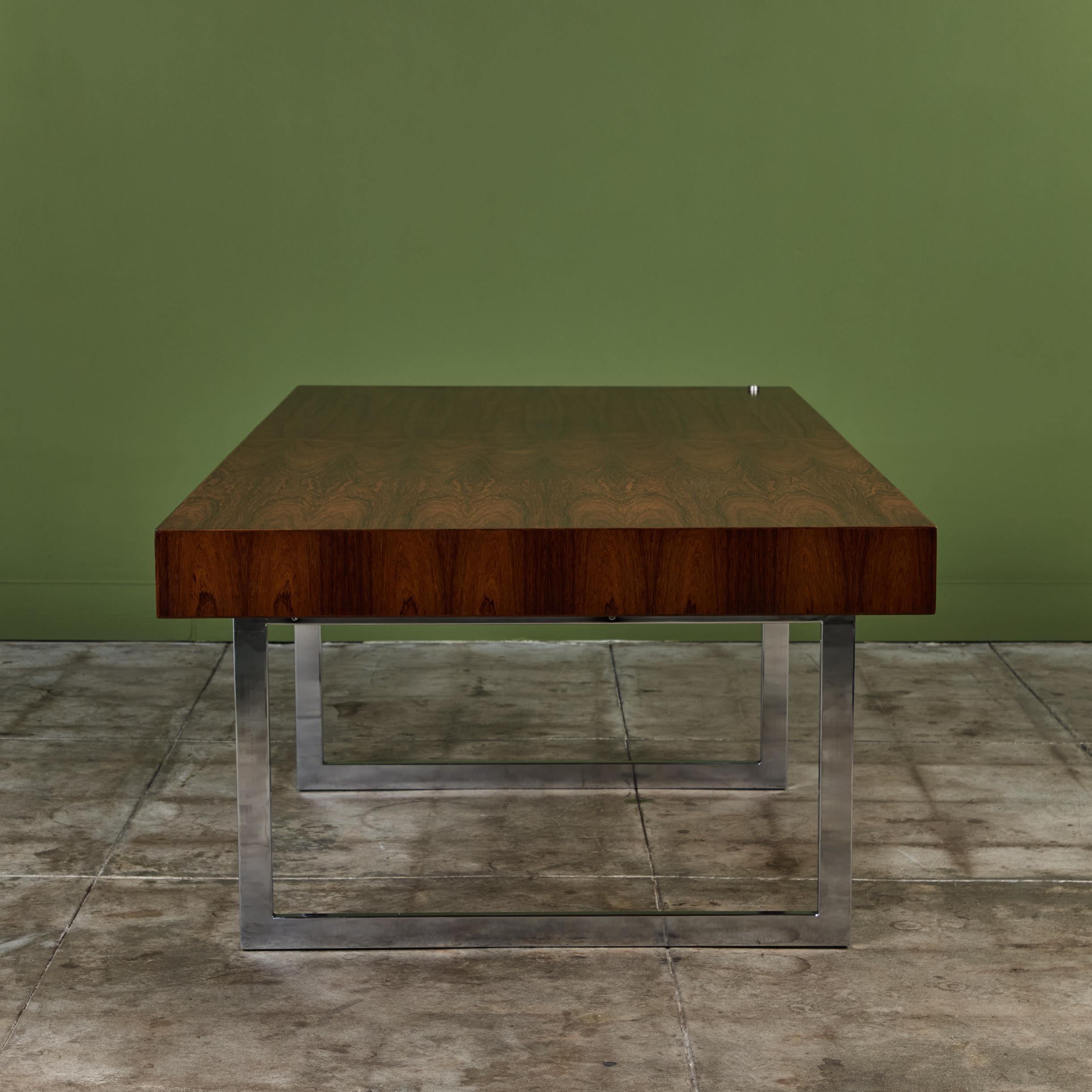 Mid-20th Century Bodil Kjaer 'James Bond' Executive Desk for E. Pedersen & Son Denmark