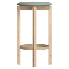 Sgabello da bar Principals in Oak Oak naturale di Bodil Kjaer per Karakter