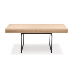 Bodil Kjær Office Desk Table, Wood and Steel by Karakter