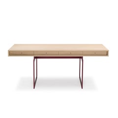 Bodil Kjær Office Desk Table, Wood and Steel by Karakter