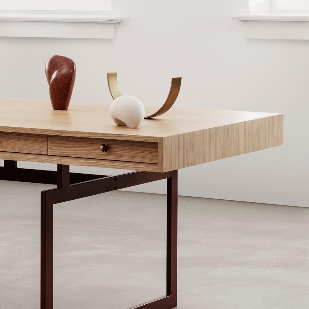 Bodil Kjær Office Desk Table, Wood and Steel by Karakter In New Condition For Sale In Barcelona, Barcelona