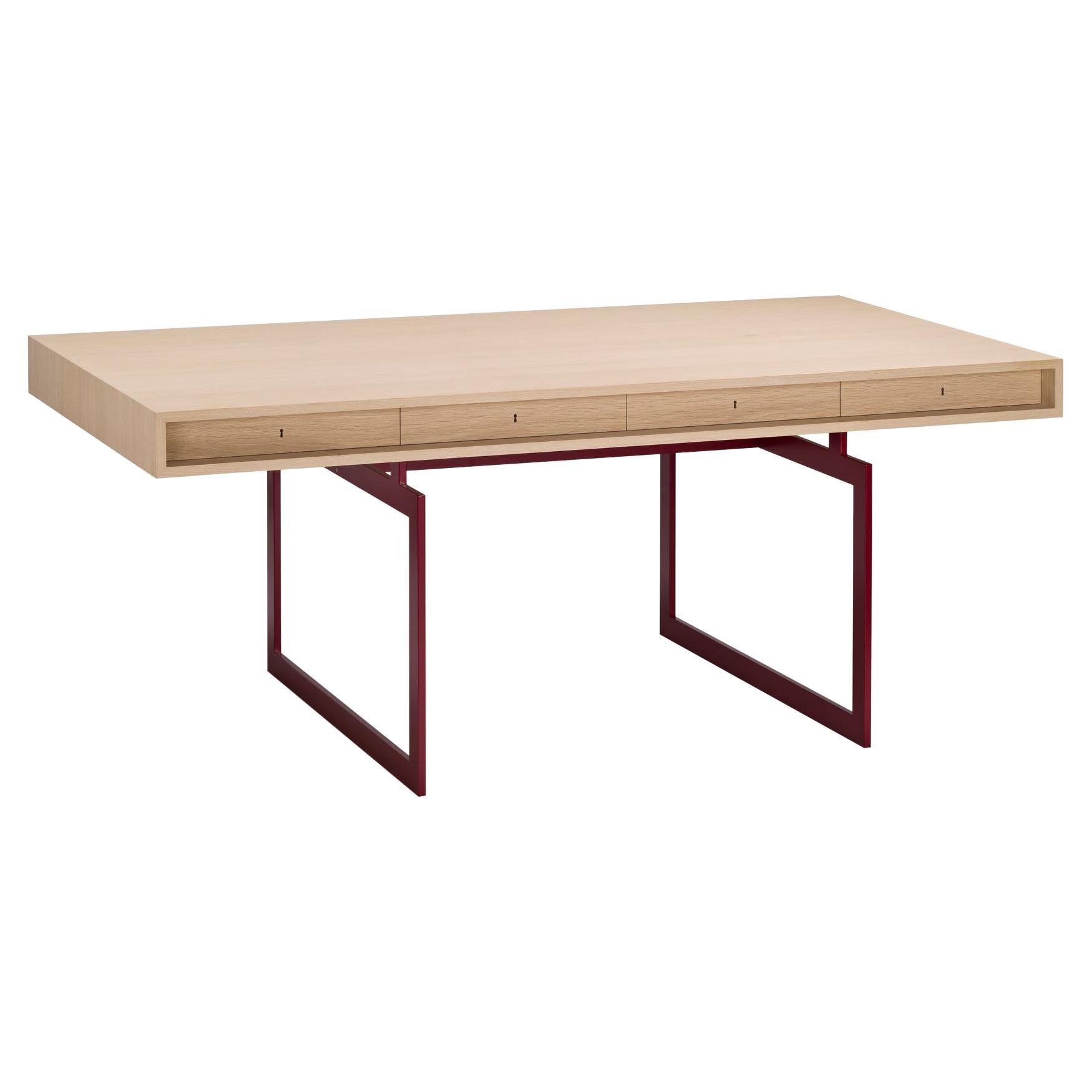 Bodil Kjær Office Desk Table, Wood and Steel by Karakter For Sale