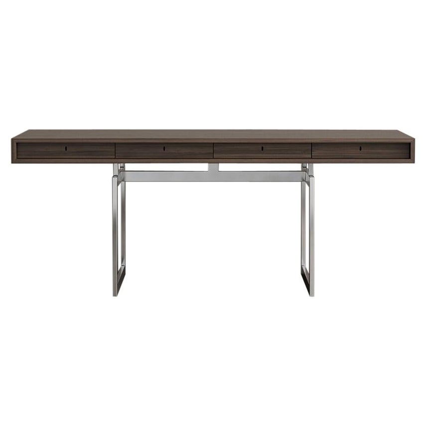 Table de bureau Bodil Kjær, bois et acier par Karakter