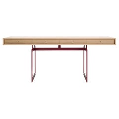 Bodil Kjær Office Desk Table, Wood and Steel by Karakter