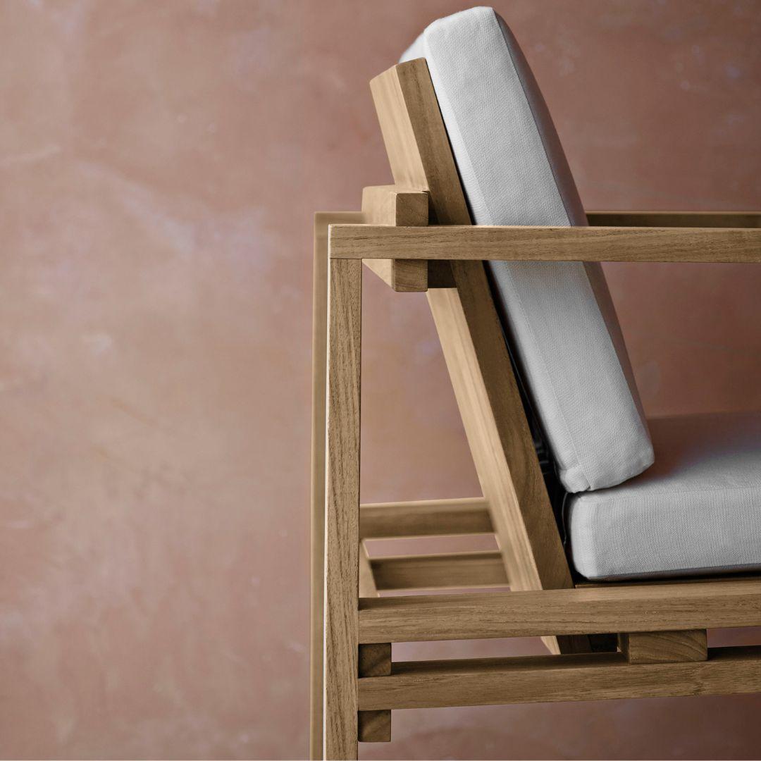 Contemporary Bodil Kjaer Outdoor 'BK10' Dining Chair in Teak for Carl Hansen & Son For Sale