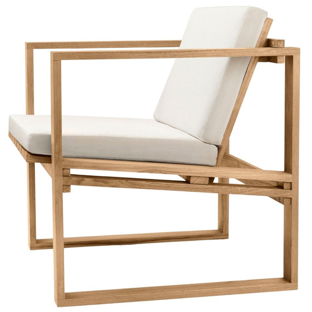 Bodil Kjaer Outdoor 'BK11' Lounge Chair in Teak for Carl Hansen & Son For Sale 1