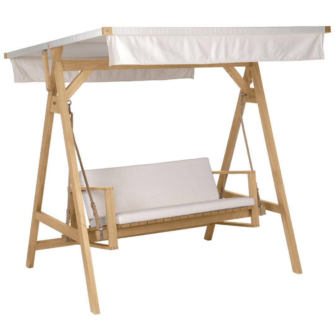Danese Divano Swing 'BK13' per esterni di Bodil Kjaer in teak per Carl Hansen & Son in vendita