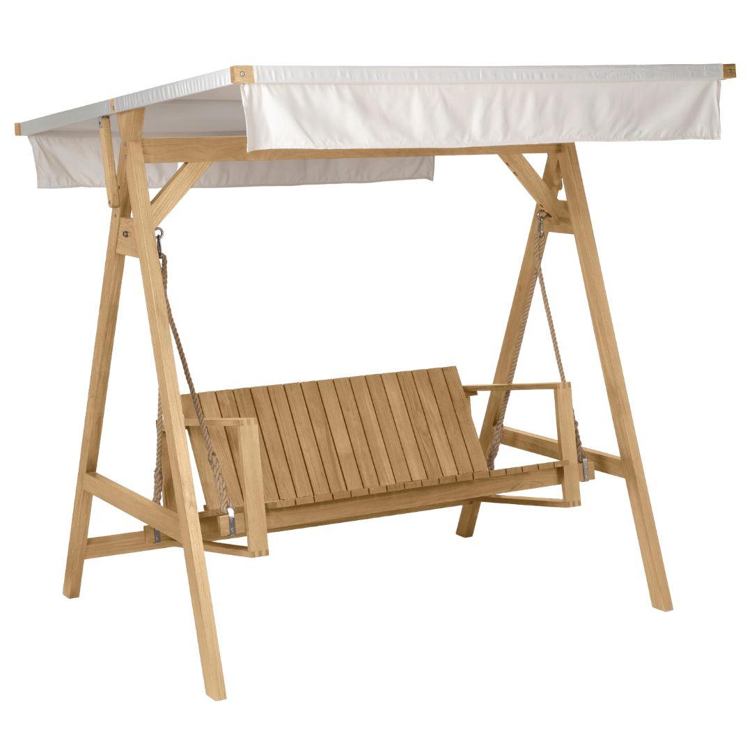 XXI secolo e contemporaneo Divano Swing 'BK13' per esterni di Bodil Kjaer in teak per Carl Hansen & Son in vendita