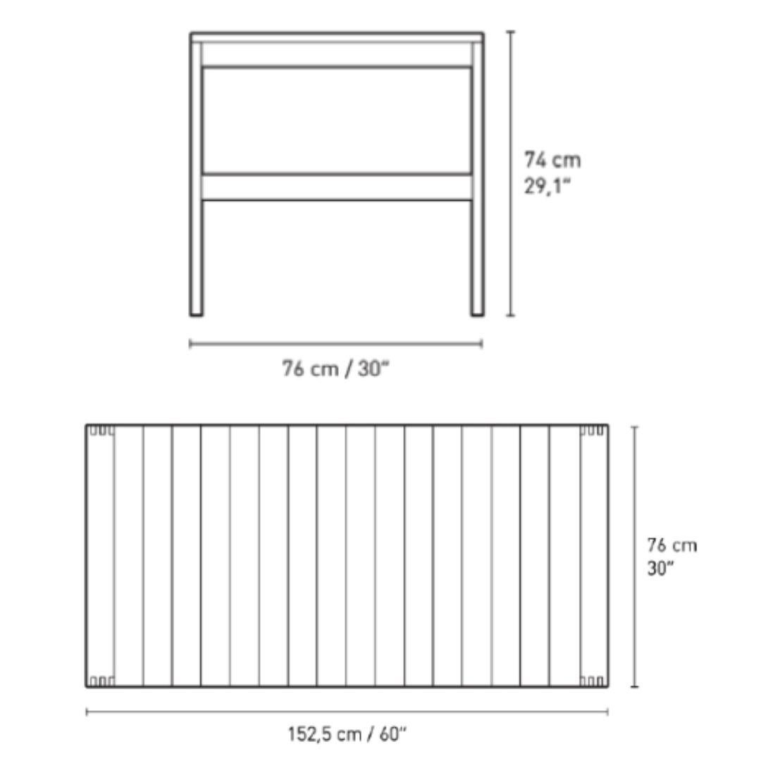 Bodil Kjaer Outdoor 'BK15' Esstisch aus Teakholz für Carl Hansen & Sohn im Angebot 1