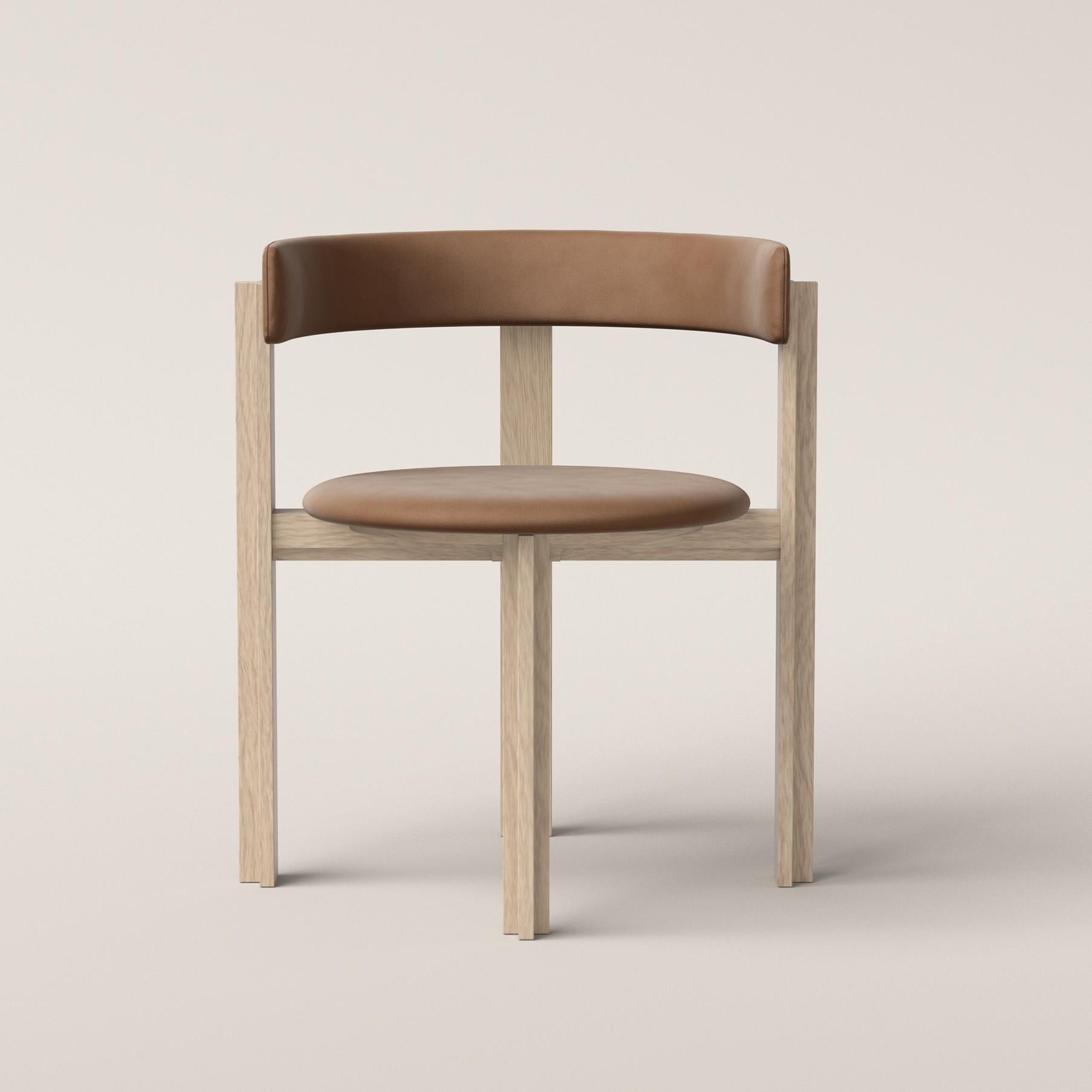 Leather Bodil Kjær Principal Dining Wood Chair by Karakter
