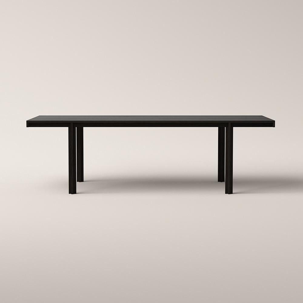 Table designed by Bodil Kjær in 1961. 

One of the last living mid-century Scandinavian design pioneers and a female pioneer in the field of architecture in her time, Bodil Kjær, conceived her Principal series in 1961 as part of an architectural