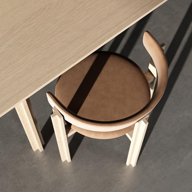 Danish Bodil Kjær Principal Dining Wood Table by Karakter