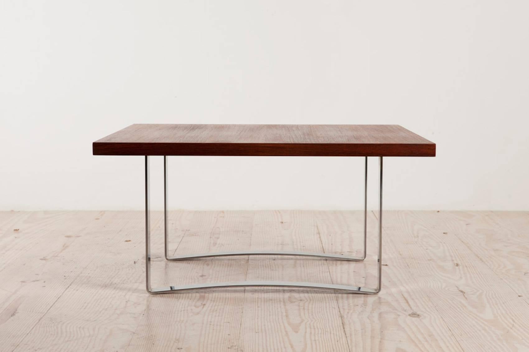 Mid-Century Modern Bodil Kjaer Rare Low Square Coffee Table, circa 1959 For Sale