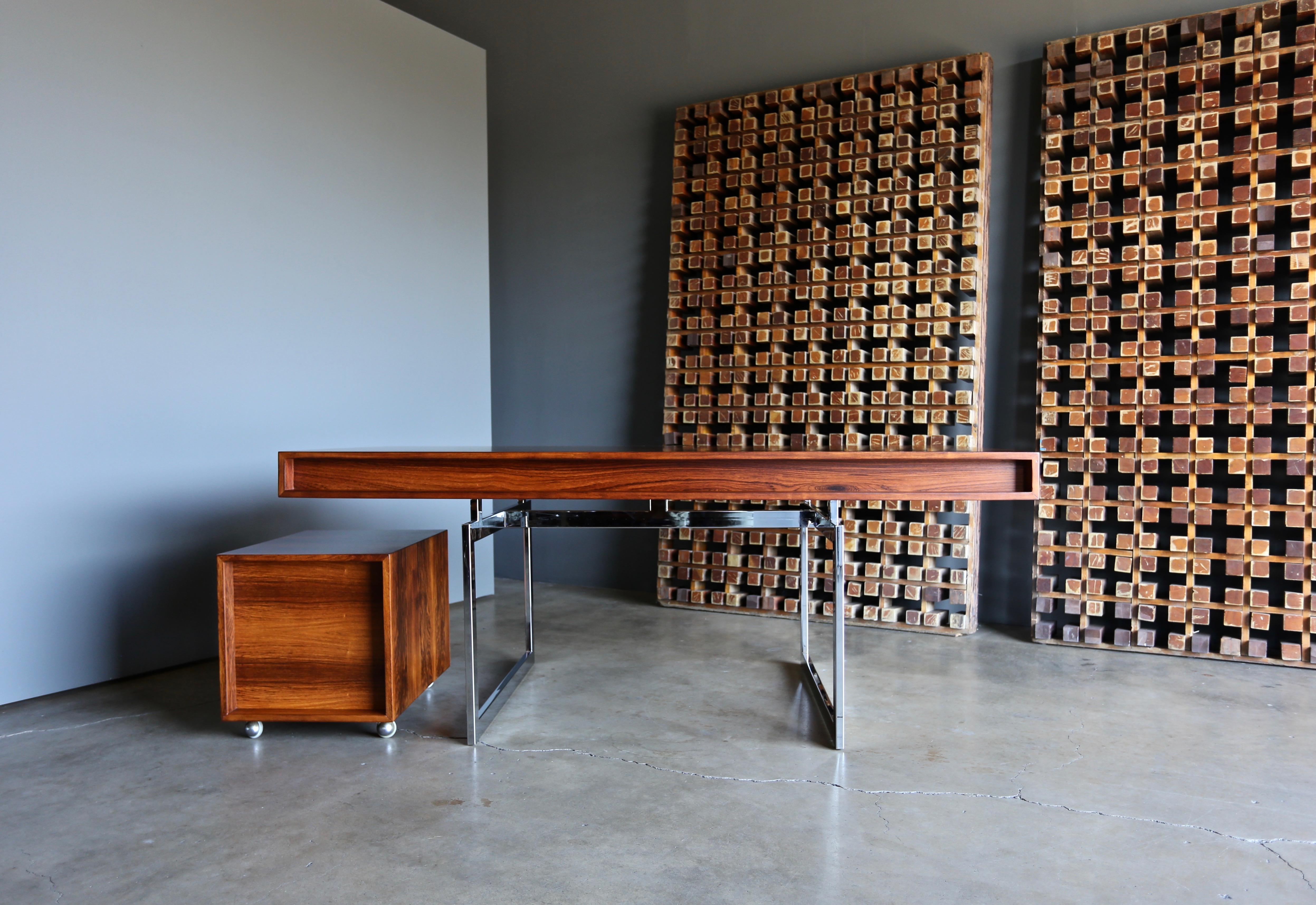 Bodil Kjaer Rosewood Desk for E. Pederson and Sons A/S, circa 1959 4