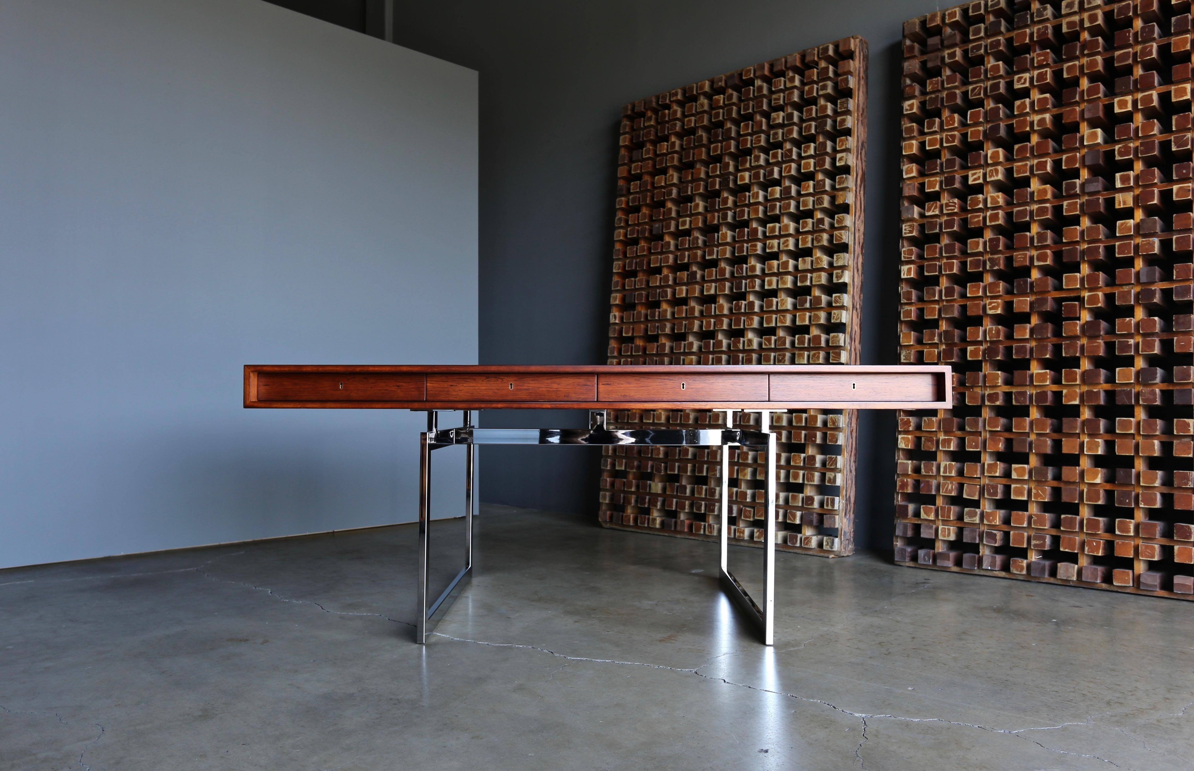 Bodil Kjaer Rosewood Desk for E. Pederson and Sons A/S, circa 1959 5