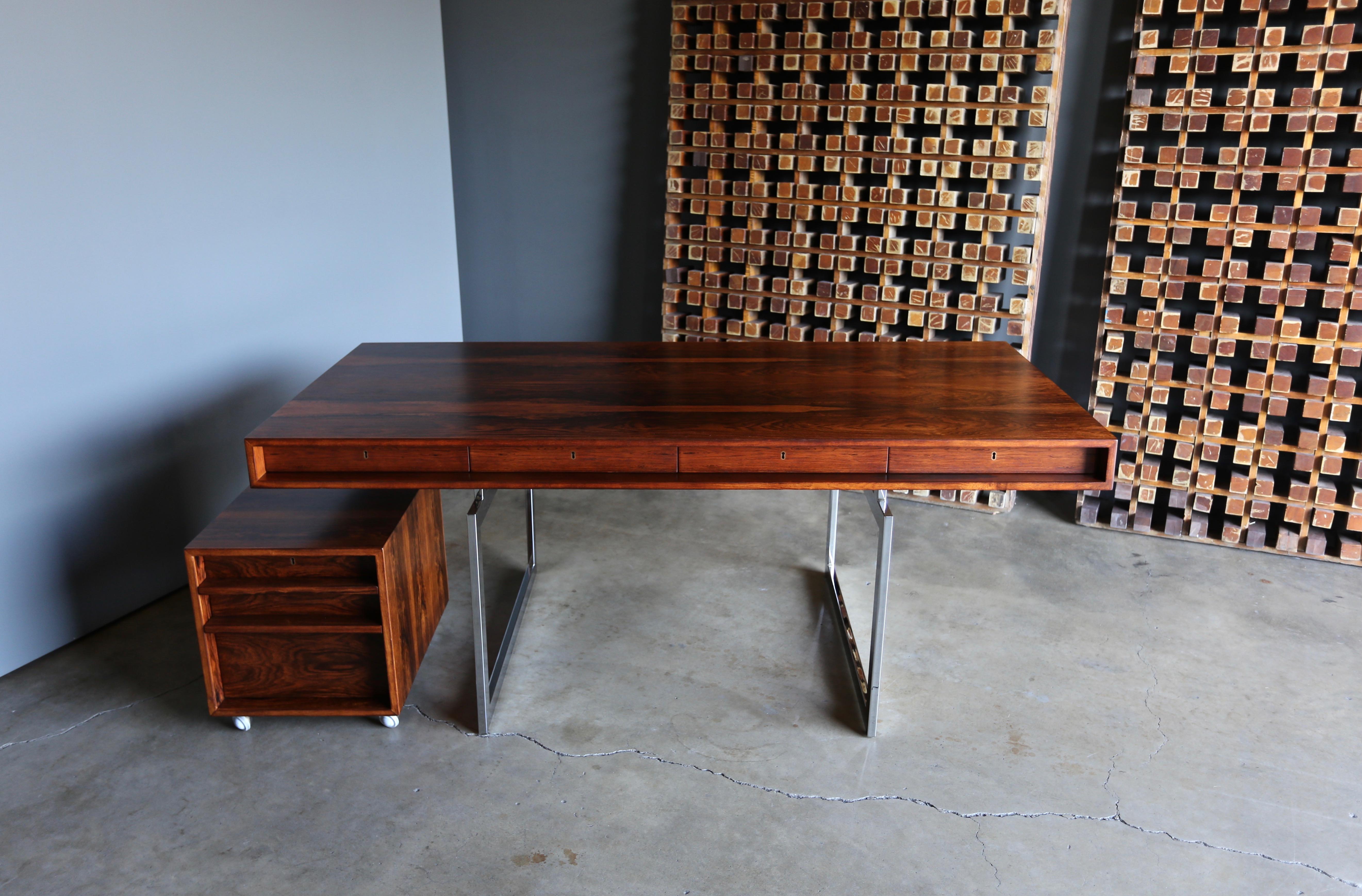 Bodil Kjaer Rosewood Desk for E. Pederson and Sons A/S, circa 1959 6