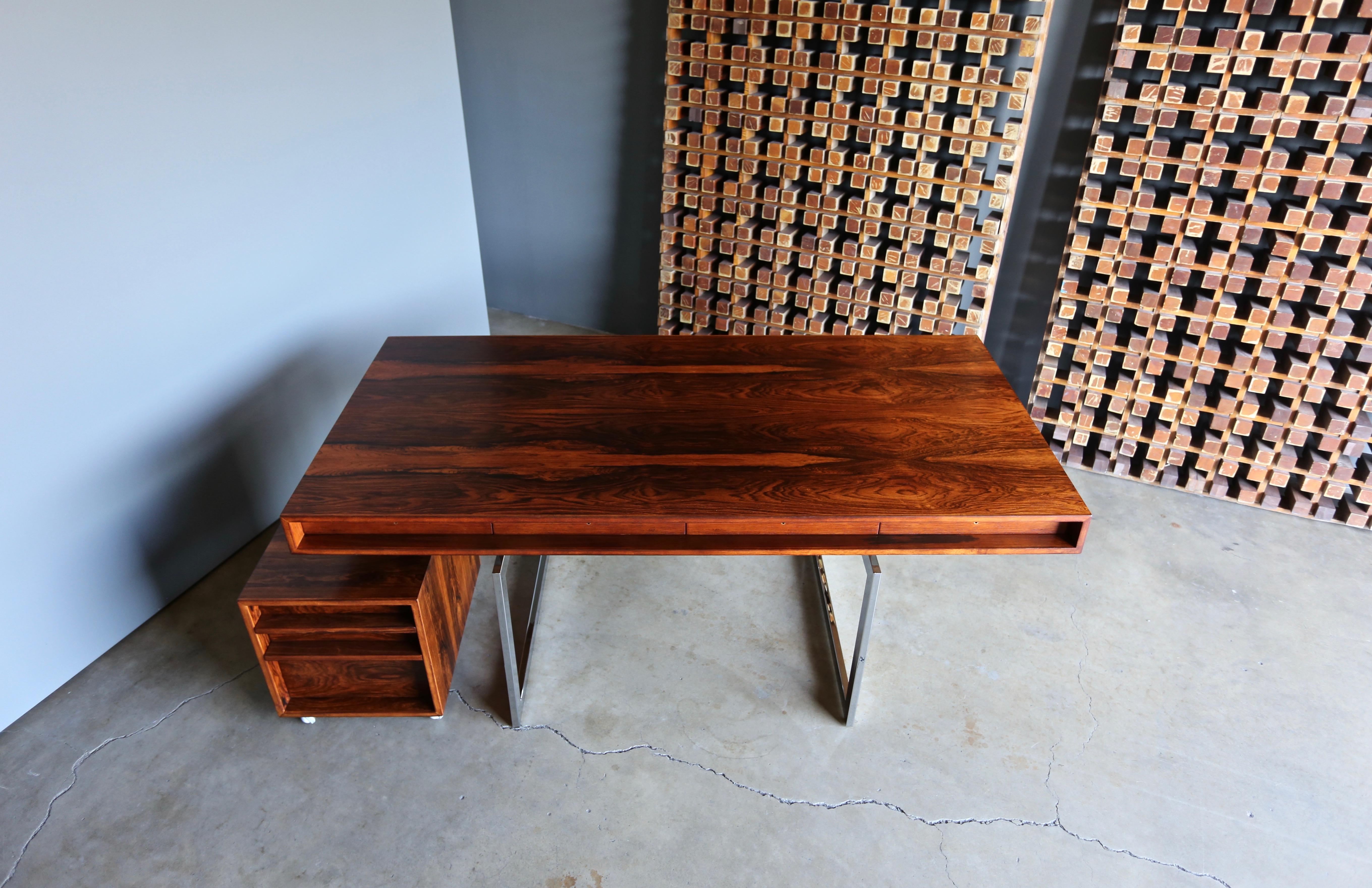 Bodil Kjaer Rosewood Desk for E. Pederson and Sons A/S, circa 1959 8