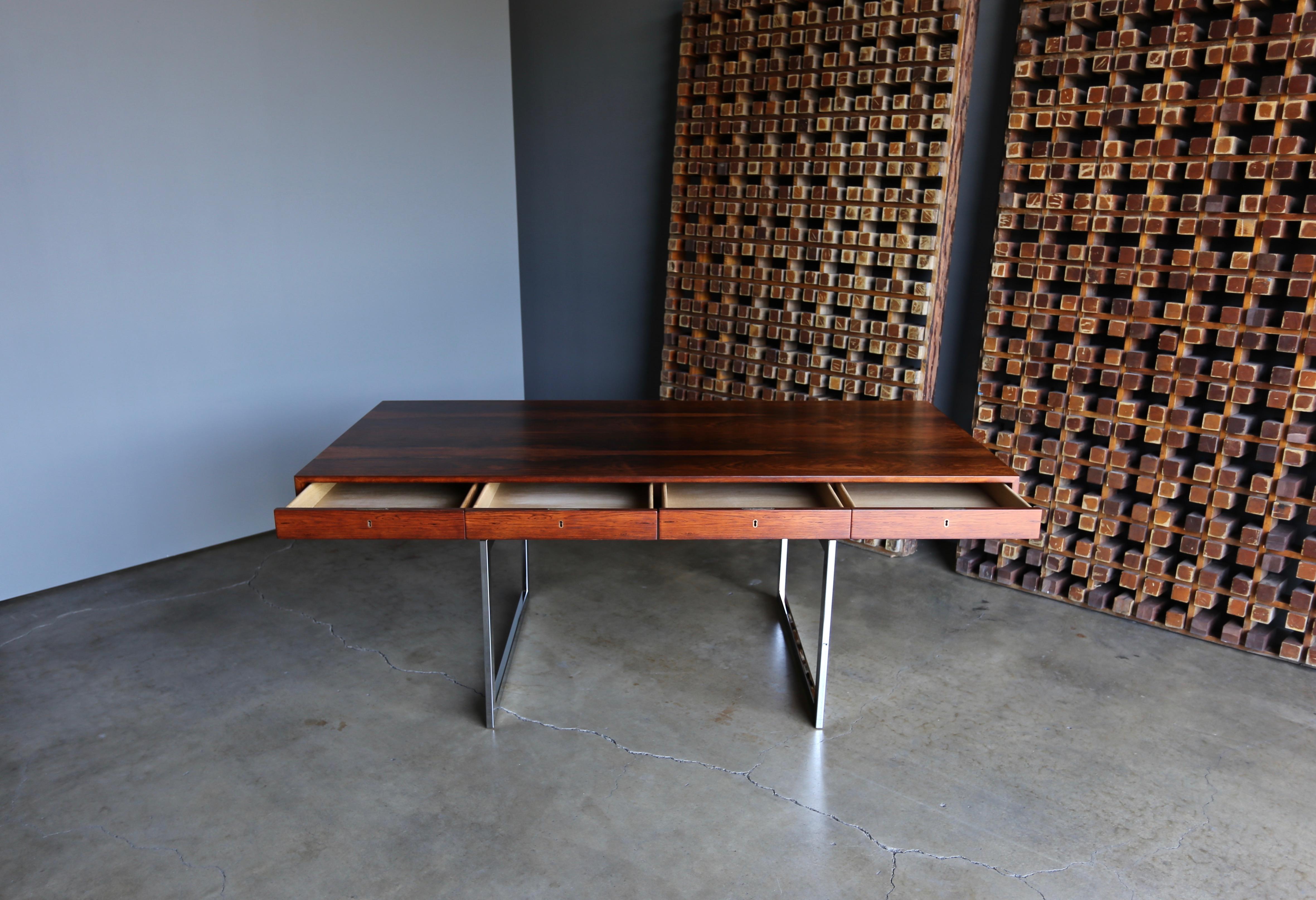 Bodil Kjaer Rosewood Desk for E. Pederson and Sons A/S, circa 1959 9