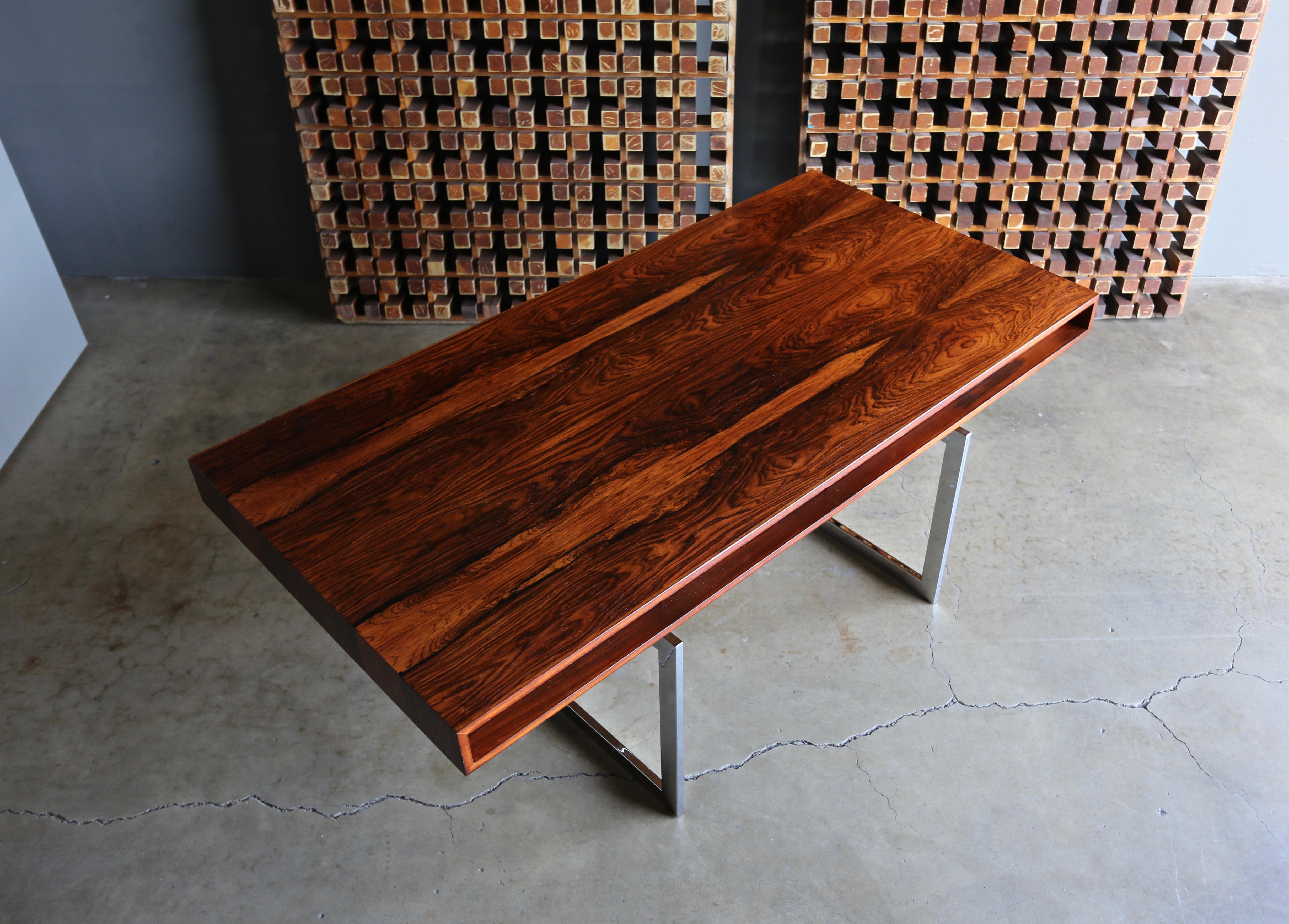 Bodil Kjaer Rosewood Desk for E. Pederson and Sons A/S, circa 1959 1