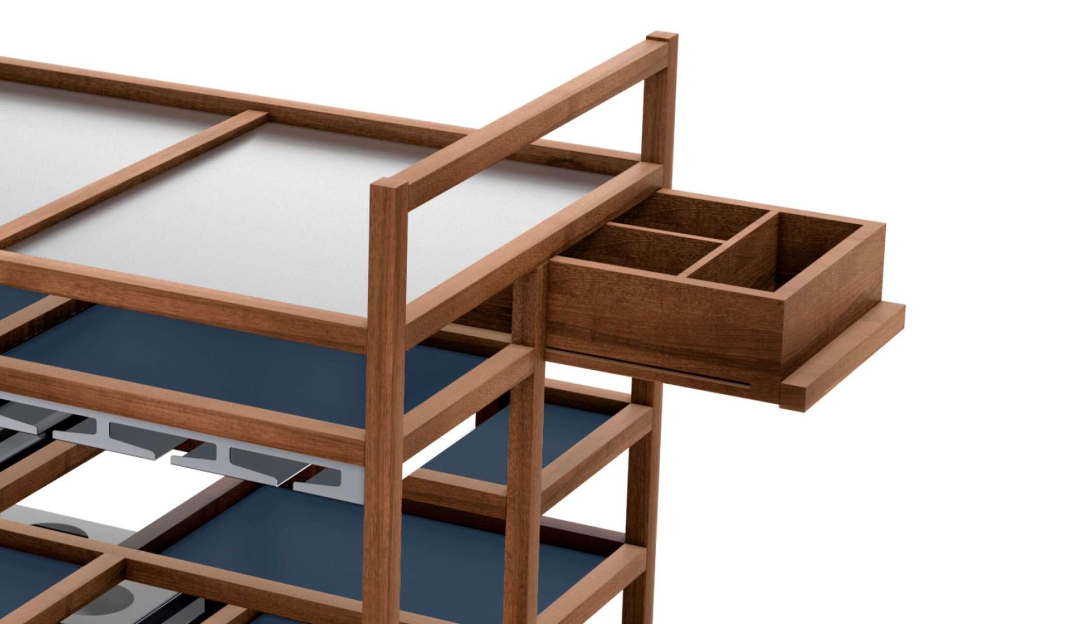 Bodil Kjaer Servierwagen-Accessoires für Cassina im Angebot 8