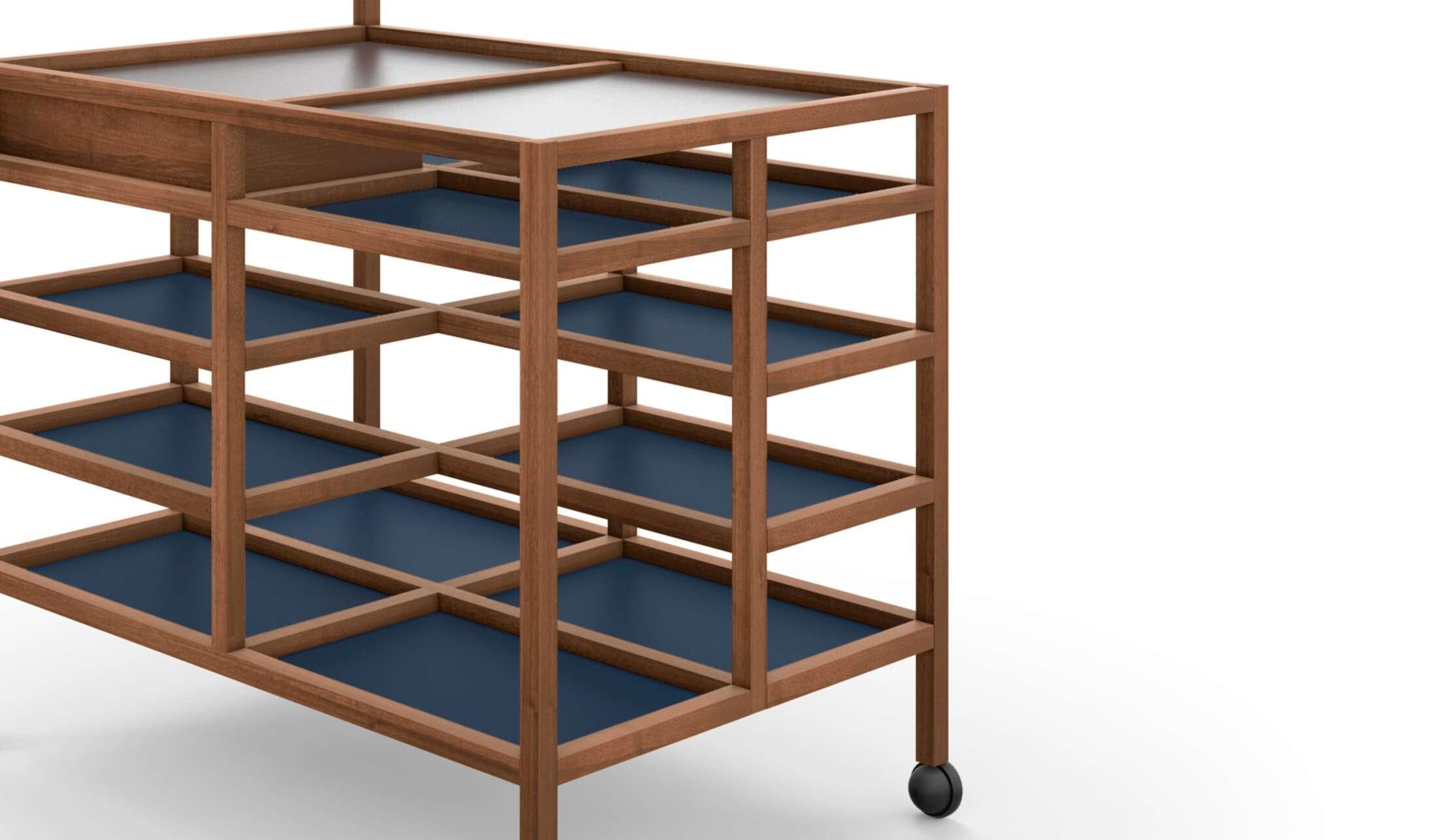 Bodil Kjaer Servierwagen-Accessoires für Cassina im Angebot 11