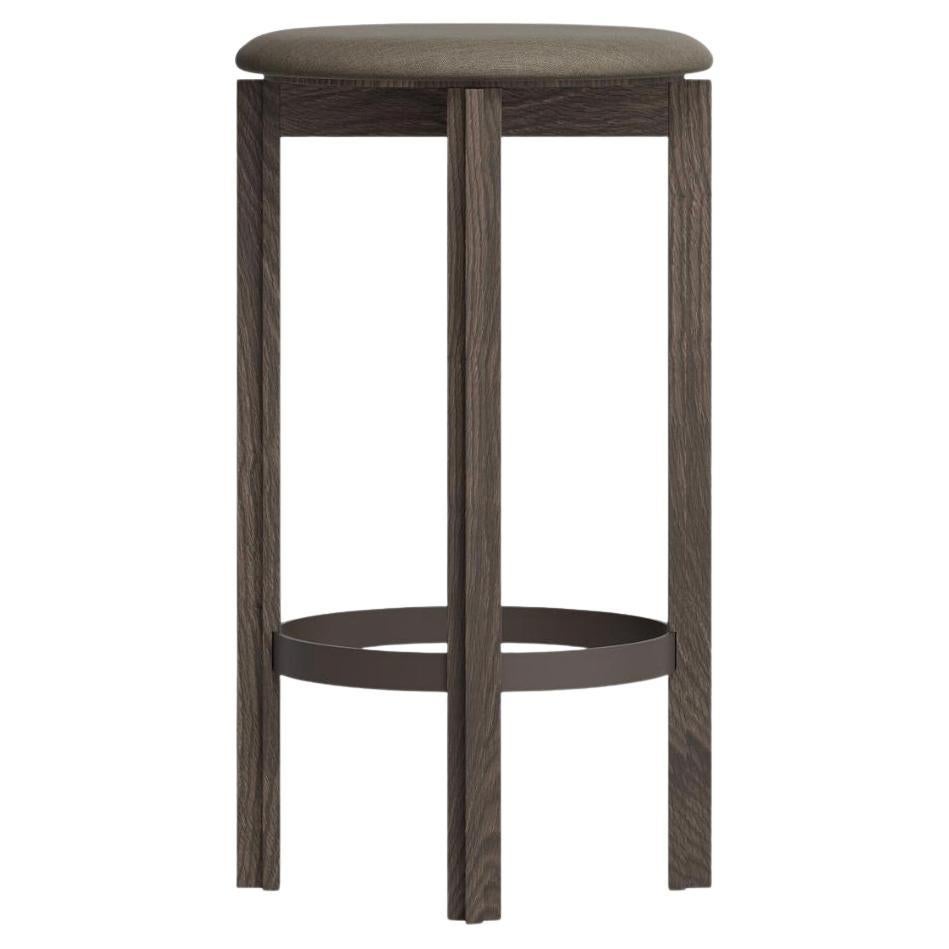 Bodil Kjaer Smoke Stained Oak Principal Bar Stool For Karakter
