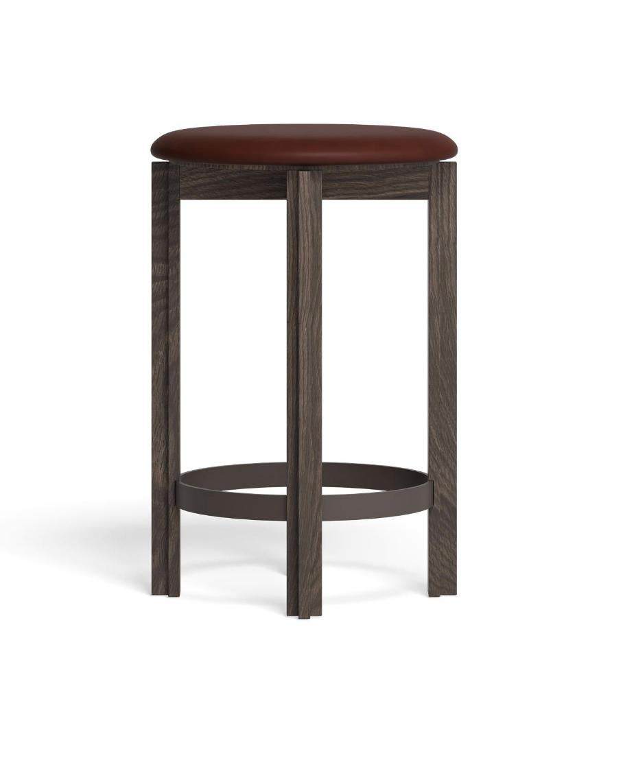 Bodil Kjaer Smoke Stained Oak  Principal Counter Stool For Karakter 

Drawing inspiration from Bodil Kjær's Principal chair from 1961, the Principal Stool maintains the chair’s functional and minimalistic design. Characterised by a simple and honest