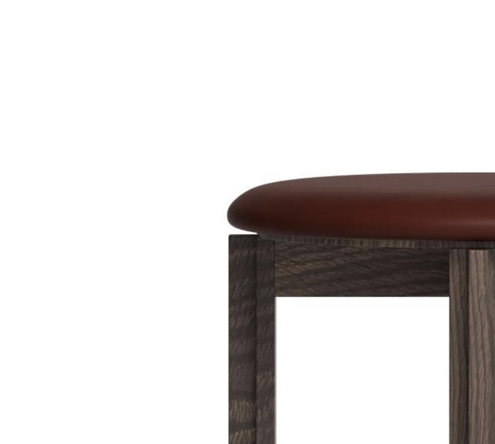 Mid-Century Modern Bodil Kjaer Smoke Stained Oak  Principal Counter Stool For Karakter For Sale