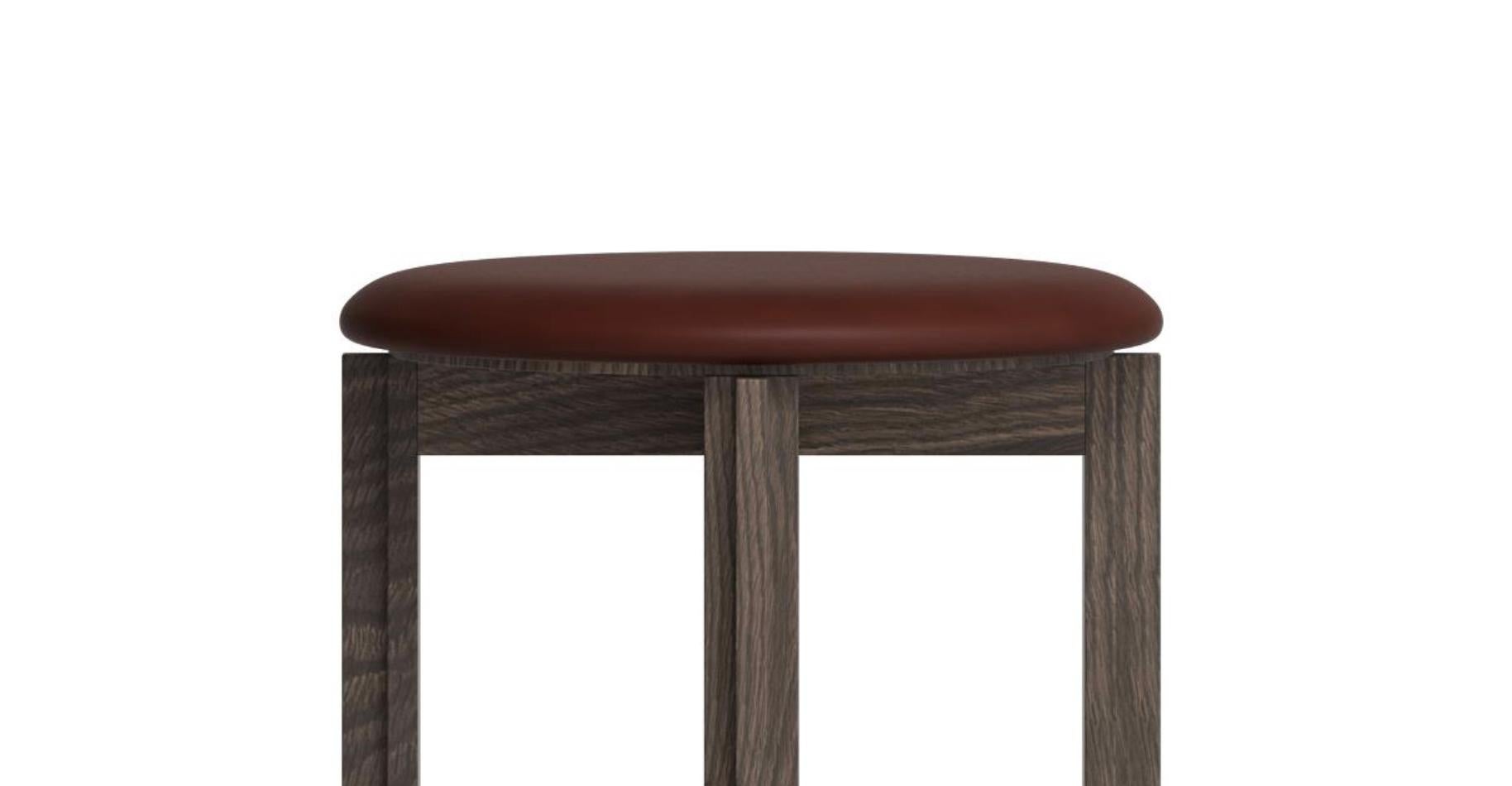 Contemporary Bodil Kjaer Smoke Stained Oak  Principal Counter Stool For Karakter For Sale