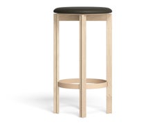 Bodil Kjaer White Stained Oak Principal Bar Stool For Karakter