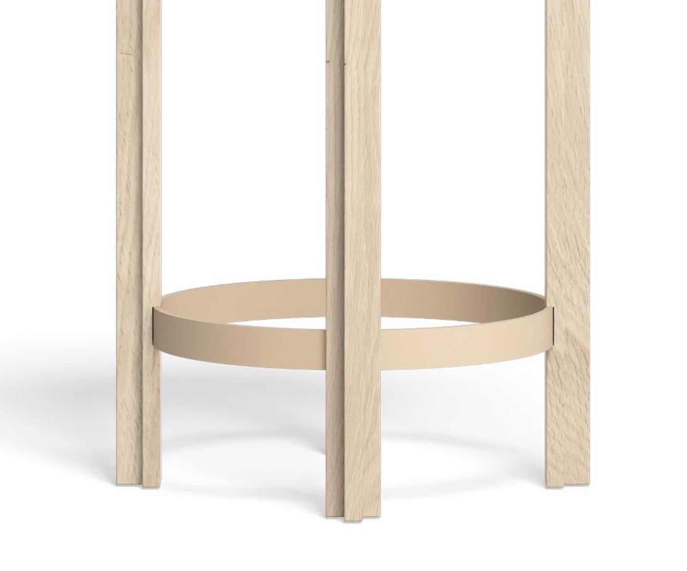 Bodil Kjaer Weiß gebeizte Eichenholz-Eiche  Principal Counter-Hocker für Karakter (Dänisch) im Angebot