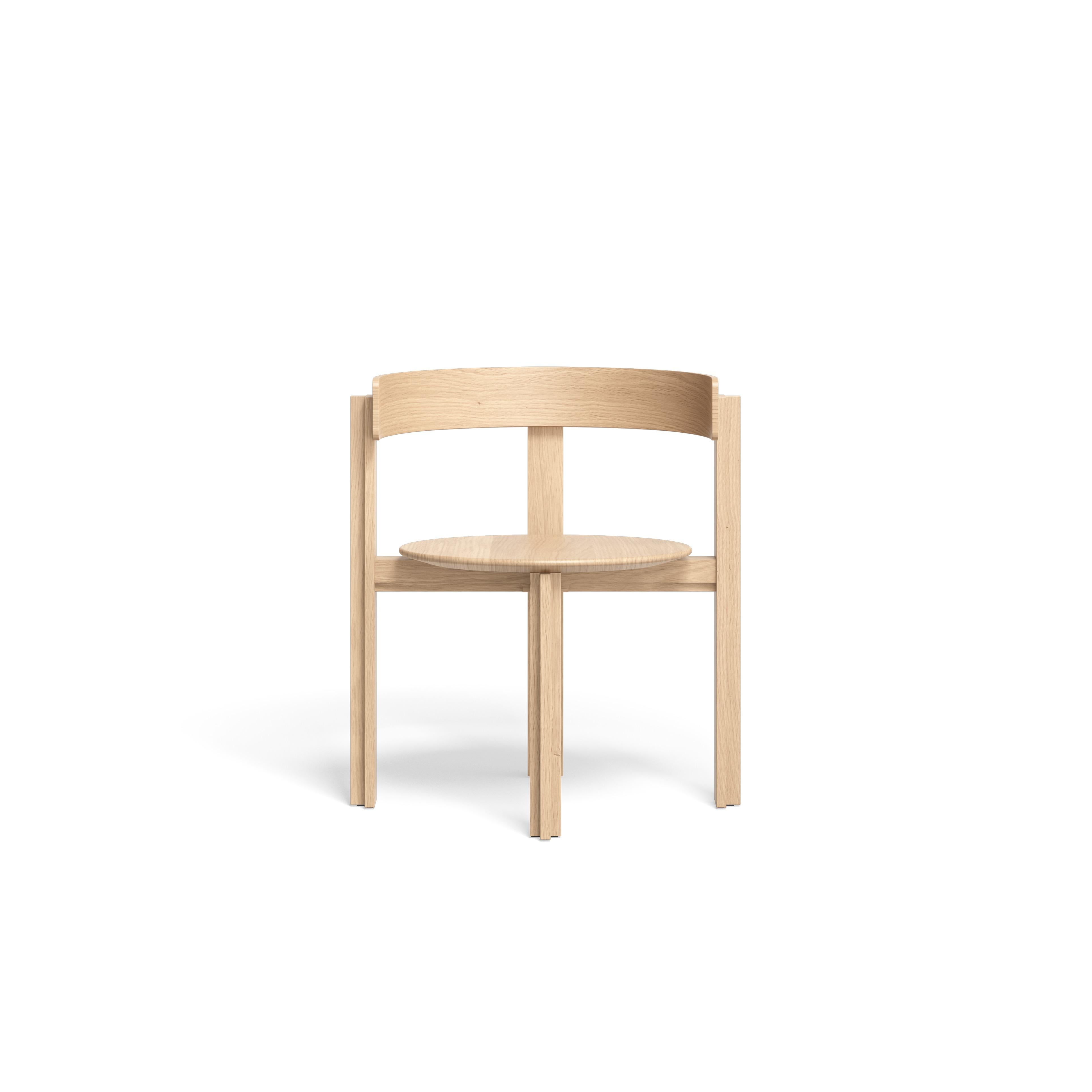 Mid-Century Modern Bodil Kjaers Natural Oak Principal Chair All Wood for Karakter For Sale