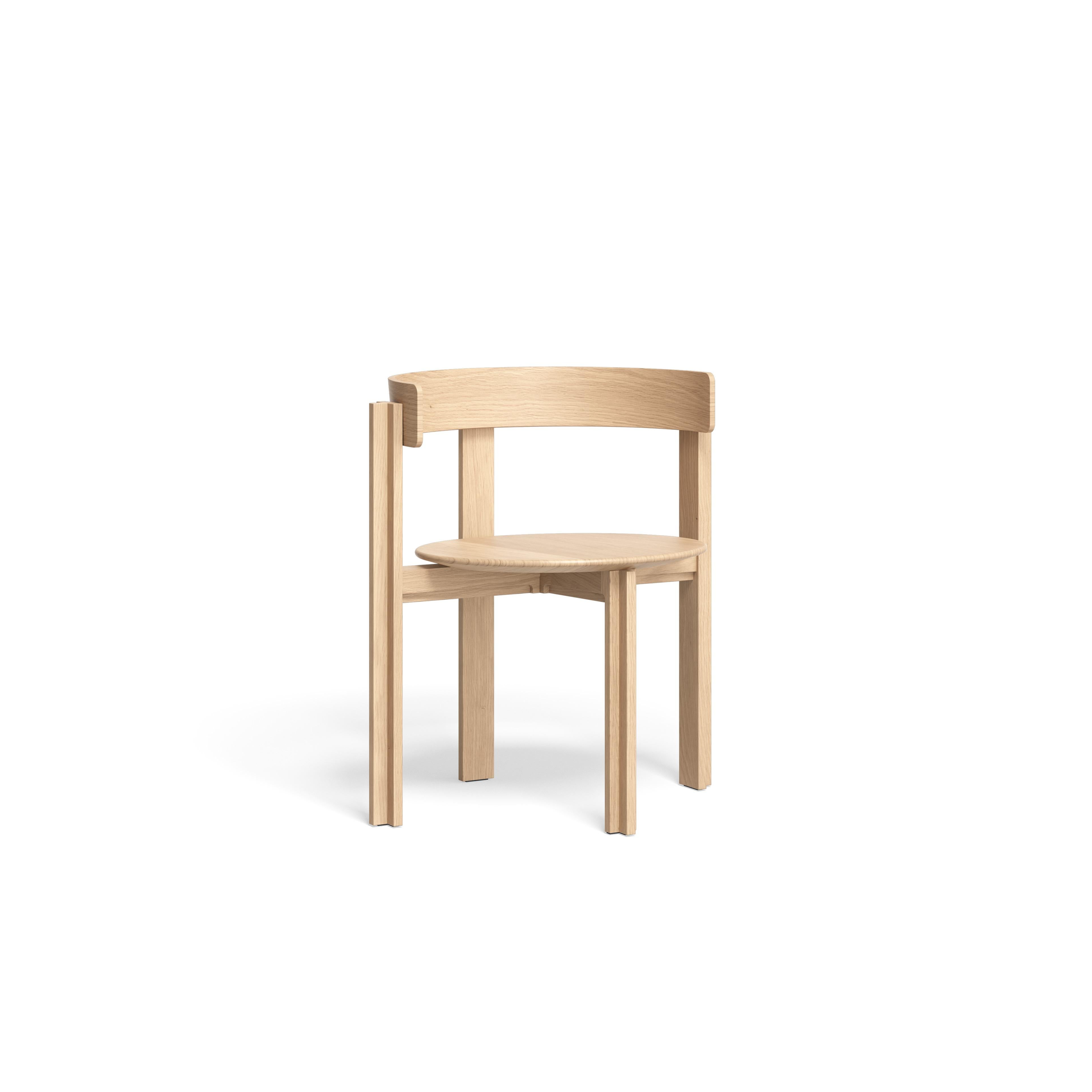Danish Bodil Kjaers Natural Oak Principal Chair All Wood for Karakter For Sale