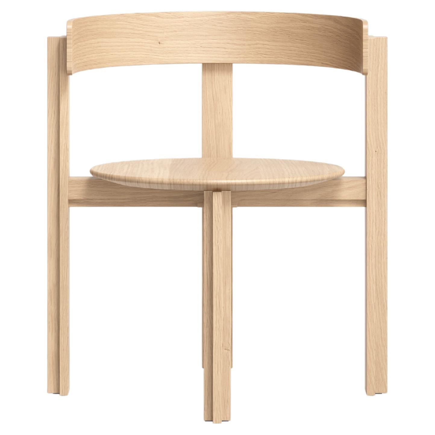 Bodil Kjaers Natural Oak Principal Chair All Wood for Karakter For Sale