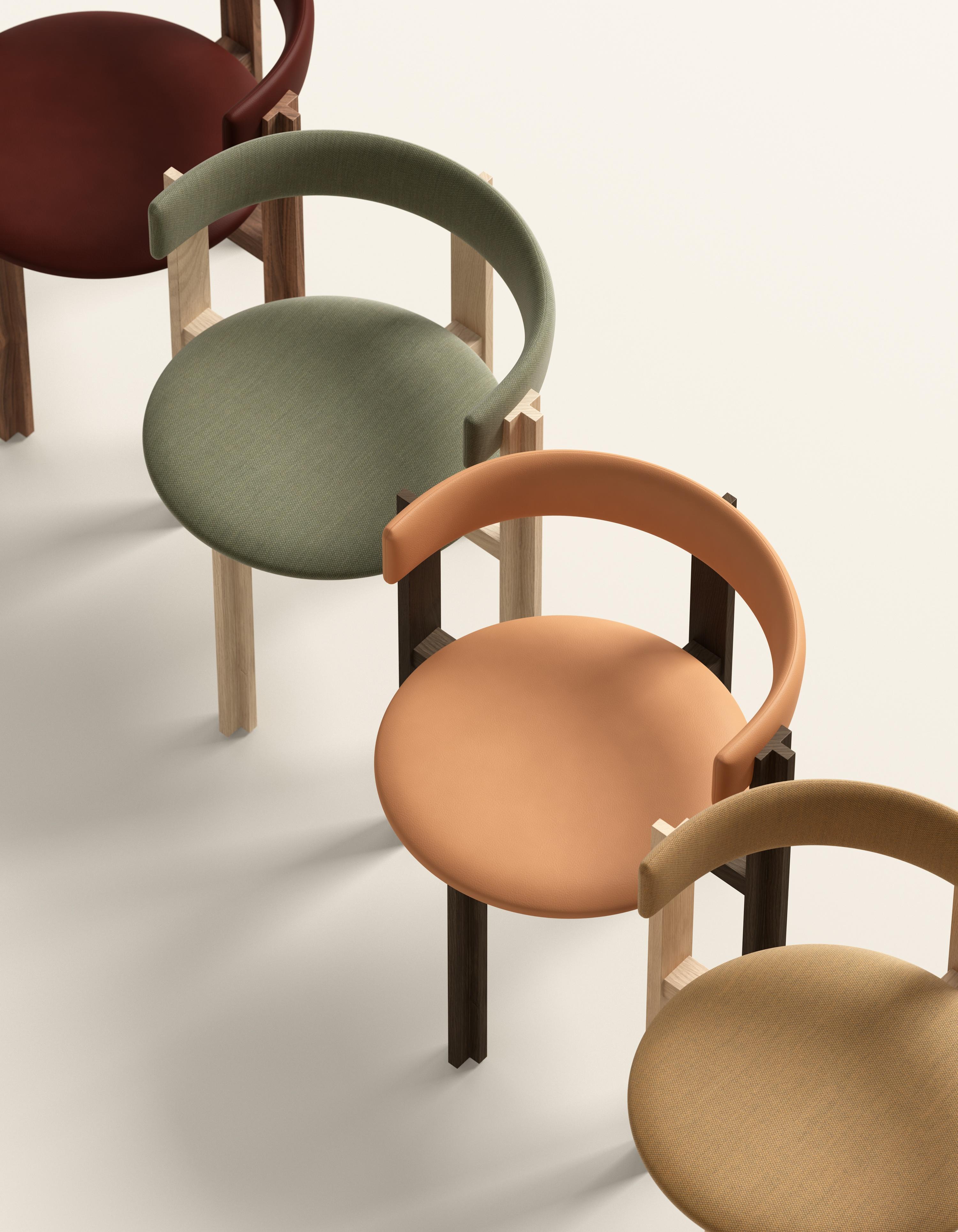 Bodil Kjaers Red Painted Beech Principal Chair All Wood for Karakter For Sale 1