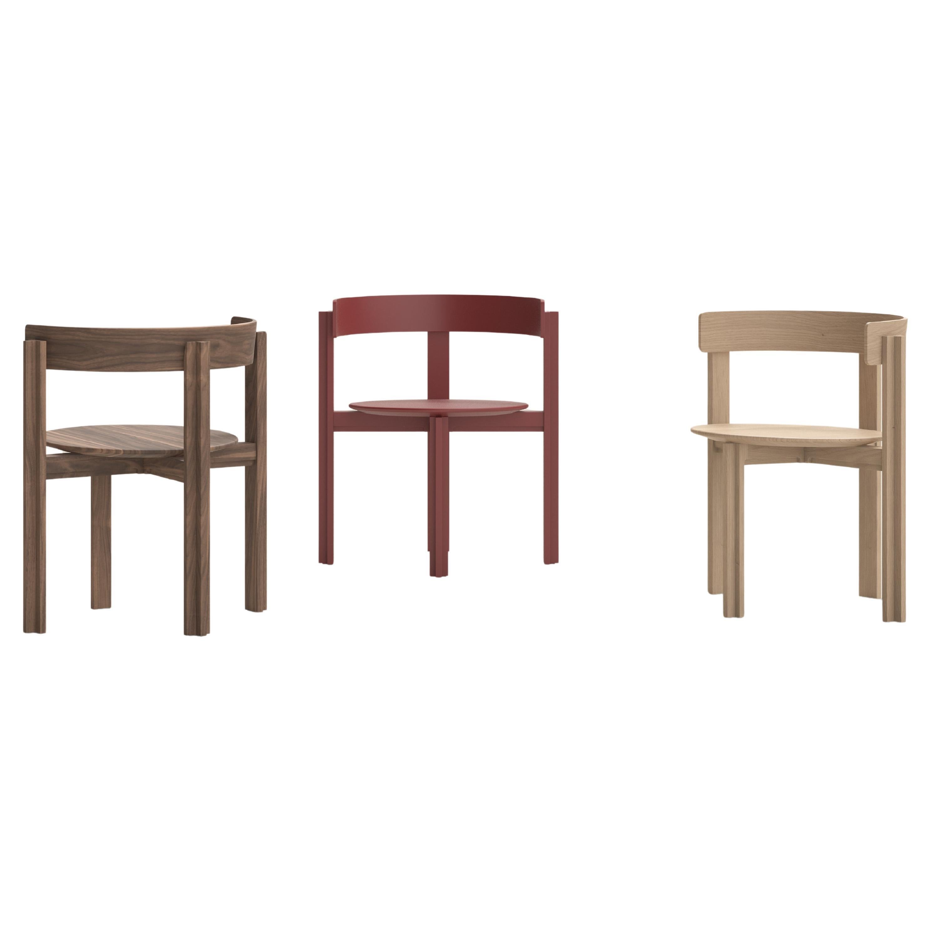 Ensemble de trois chaises principales Bodil Kjaers, entièrement en bois pour Karakter en vente