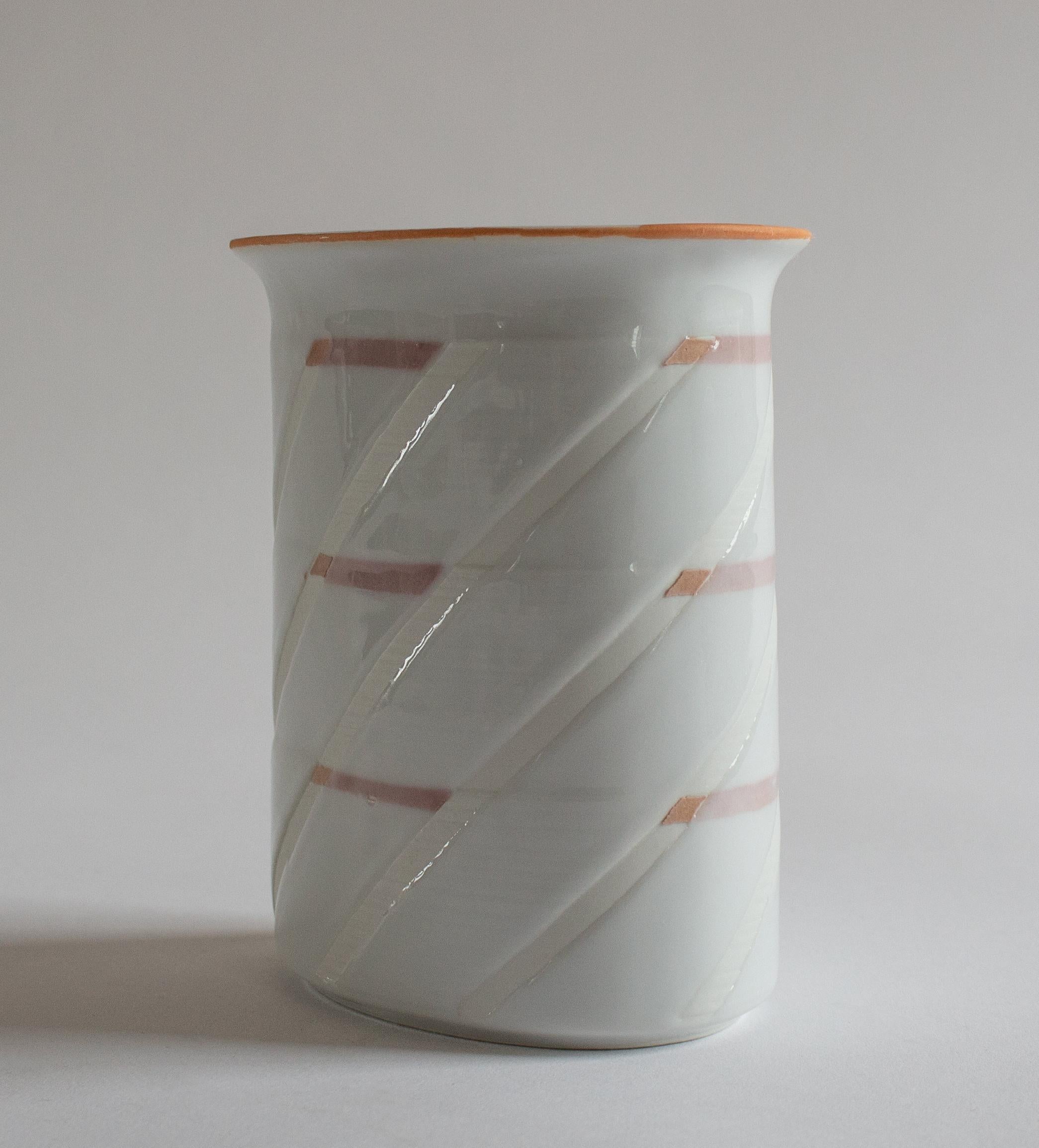 Late 20th Century Bodil Manz Vase for Bing And Grøndahl. Signed and stamped 6/84. For Sale