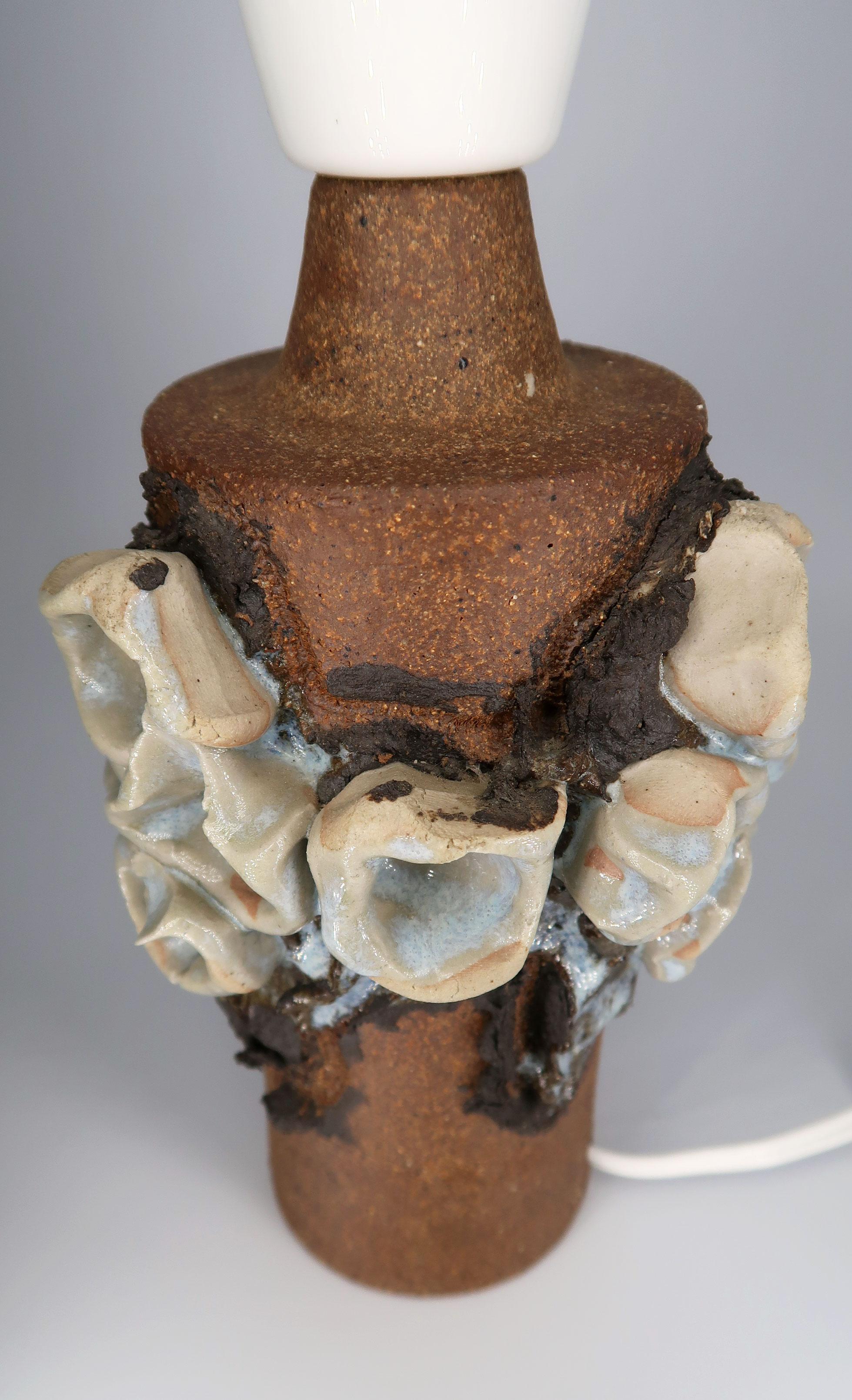 B. M. Nielsen Lampade da tavolo sperimentali in ceramica organica, anni '60 in vendita 2