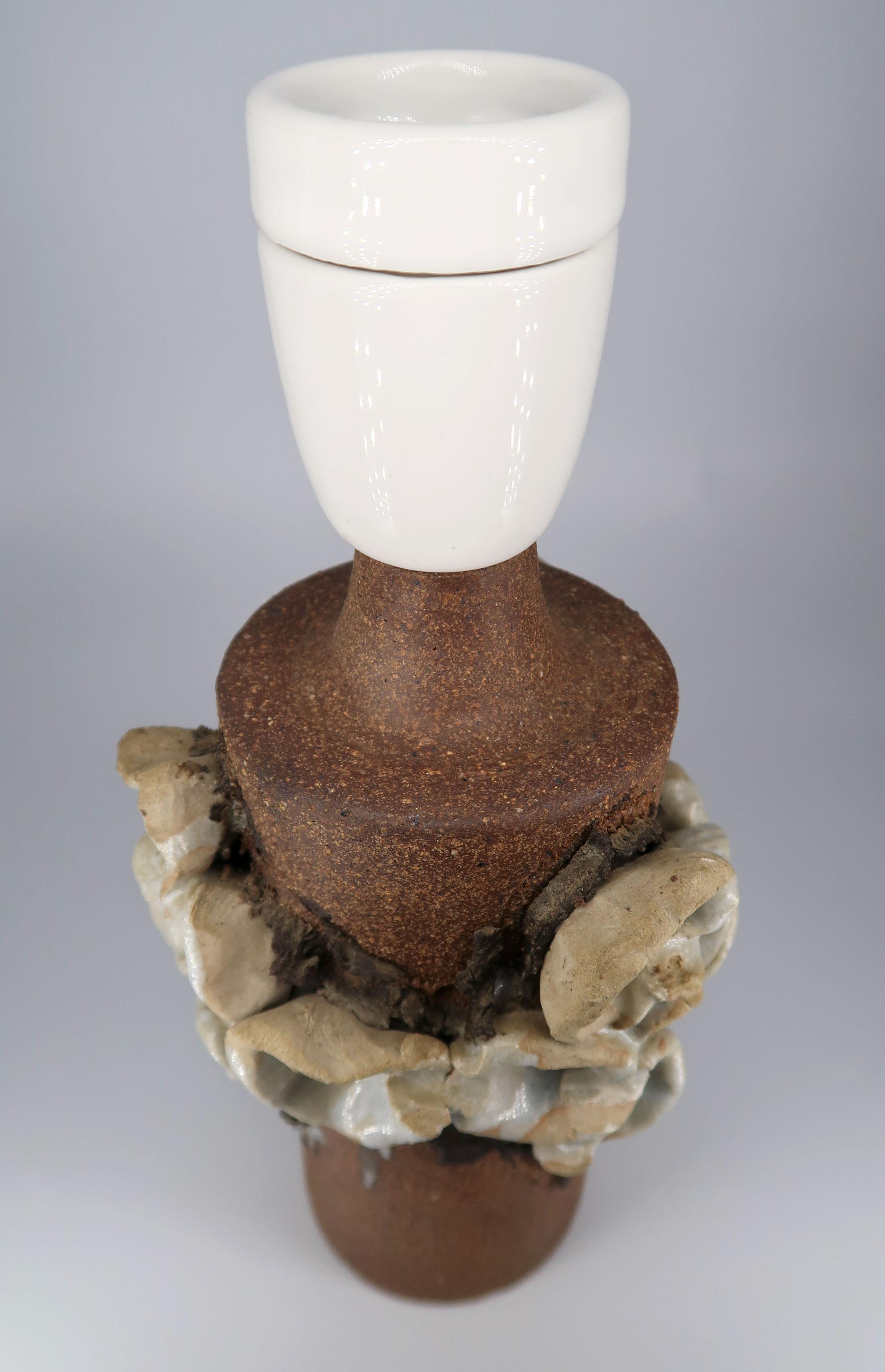 Experimentale organische Keramik-Tischlampen von B. M. Nielsen, 1960er Jahre (20. Jahrhundert) im Angebot