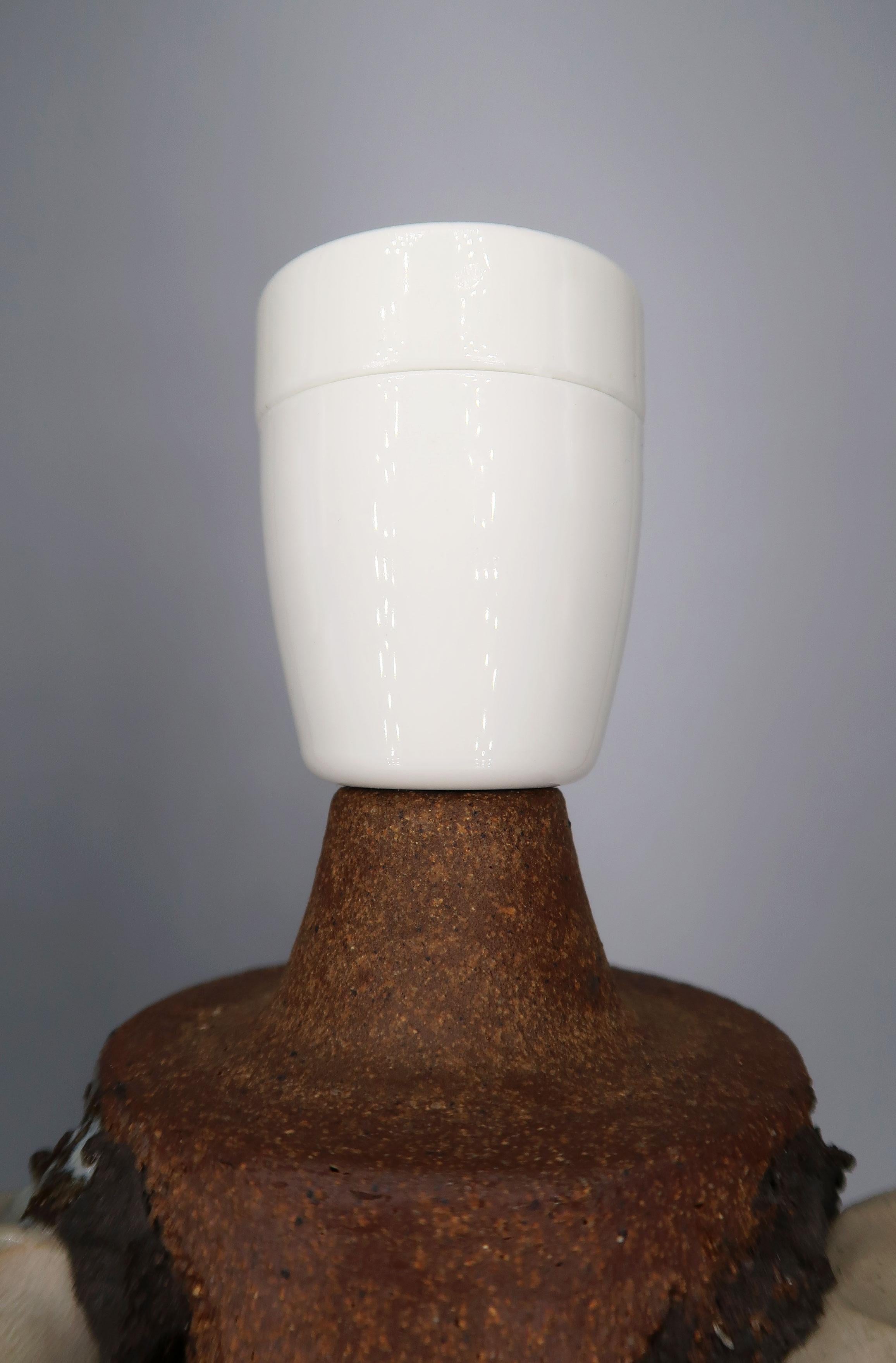 B. M. Nielsen Experimental Organic Ceramic Art Table Lamps, 1960s In Good Condition For Sale In Copenhagen, DK