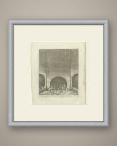 Bodily Exercises of the Persians, Antique Niebuhr Print, 1780
